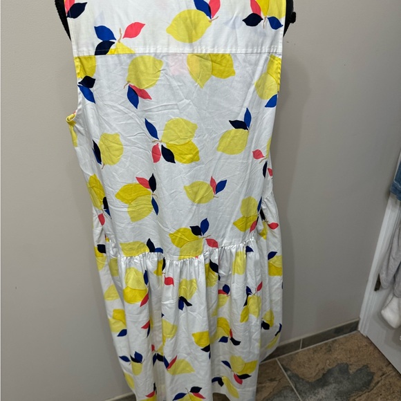 NWT Kate Spade women’s summer cotton fit & flare lemon dress size XL - Picture 3 of 12